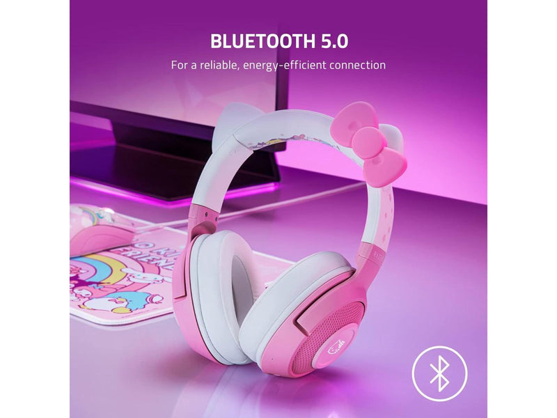 Razer Kraken BT Headset: Bluetooth 5.0-40ms Low Latency Connection -