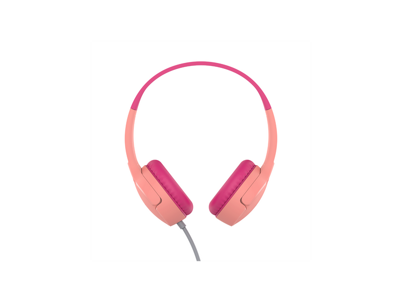 Belkin SoundForm Mini Pink Wired On-Ear Headphones for Kids AUD004BTPK