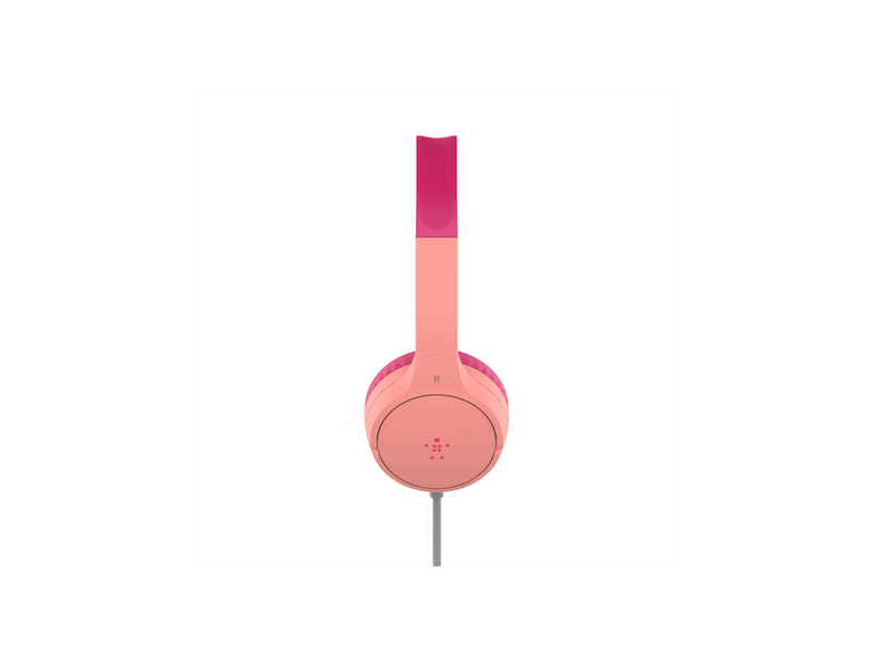 Belkin SoundForm Mini Pink Wired On-Ear Headphones for Kids AUD004BTPK