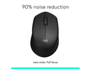 Logitech M330 SILENT Wireless Mouse, 2.4GHz with USB Receiver, Optical Tracking,