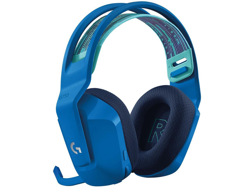 Logitech G733 LIGHTSPEED Wireless Gaming Headset with suspension headband,