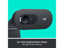 Logitech C505 Webcam - 720p HD External USB Camera for Desktop or Laptop with