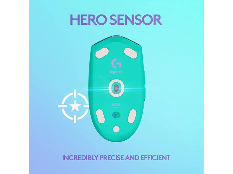 Logitech G305 LIGHTSPEED Wireless Gaming Mouse, Hero 12K Sensor, 12,000 DPI,