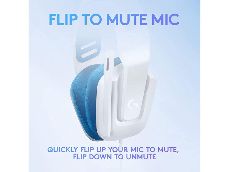 Logitech G335 Wired Gaming Headset, with Flip to Mute Microphone, 3.5mm