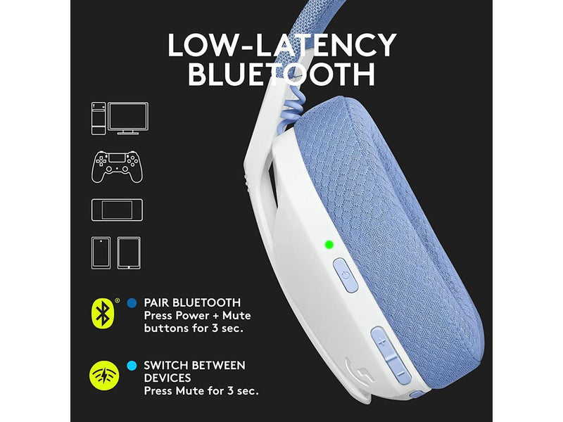 Logitech G435 LIGHTSPEED and Bluetooth Wireless Gaming Headset - Lightweight