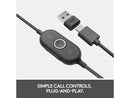 Logitech Zone 750 Wired On-ear Headset with Noise-canceling microphone, USB-C