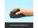 Logitech Lift Vertical Ergonomic Mouse, Wireless, Bluetooth or Logi Bolt USB