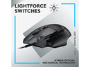 Logitech G502 X Wired Gaming Mouse - LIGHTFORCE hybrid optical-mechanical