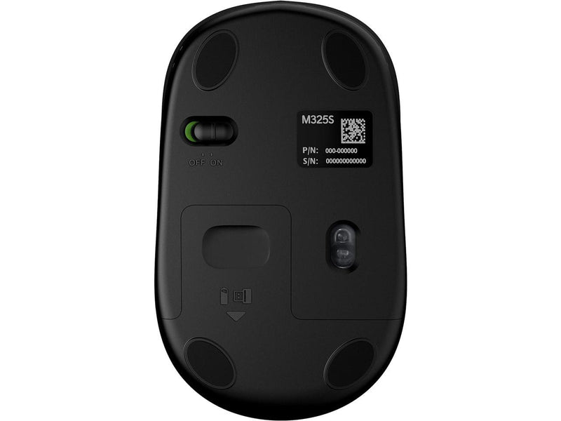Logitech M325S Wireless Optical 3 Button Mouse - Dark Silver