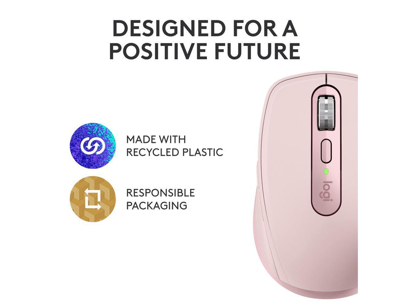 Logitech MX Anywhere 3S Compact Wireless Mouse, Fast Scrolling, 8K DPI