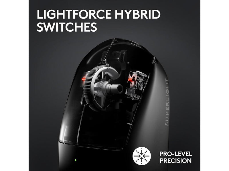 Logitech G PRO X Superlight 2 Lightspeed Wireless Gaming Mouse, Lightweight,