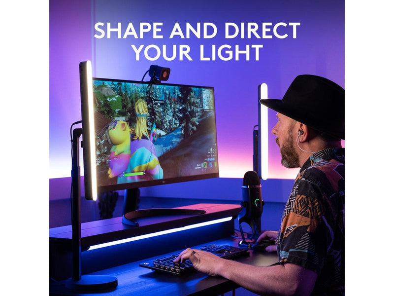 Logitech G Litra Beam Premium LED Gaming Key Light with TrueSoft, Adjustable