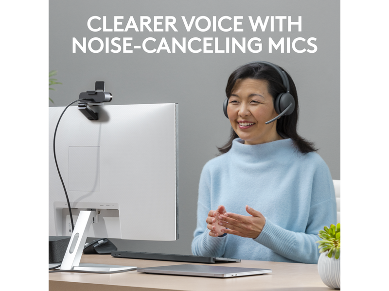 Logitech Zone 950 Premium Noise Canceling Headset with Hybrid ANC, Bluetooth,