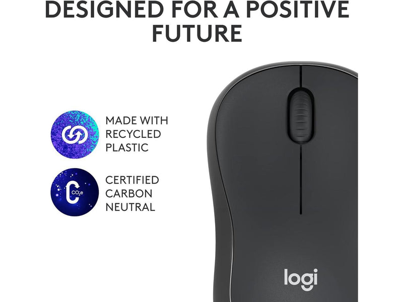 Logitech M240 Silent Bluetooth Mouse, Wireless, Compact, Portable, Smooth
