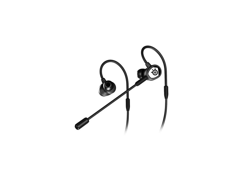 SteelSeries Black TUSQ Single 3.5mm, 4-pole plug Connector Earbud Gaming Earbuds