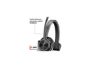 Plantronics Poly Voyager 4300 UC 4310 C Headset - Mono - USB Type A -