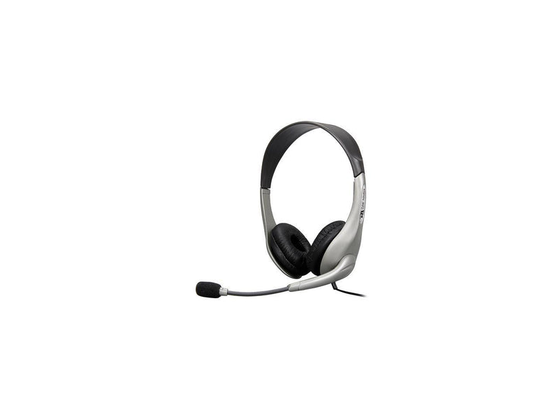 Cyber Acoustics AC851B USB Connector Circumaural Stereo Headset & Boom Mic