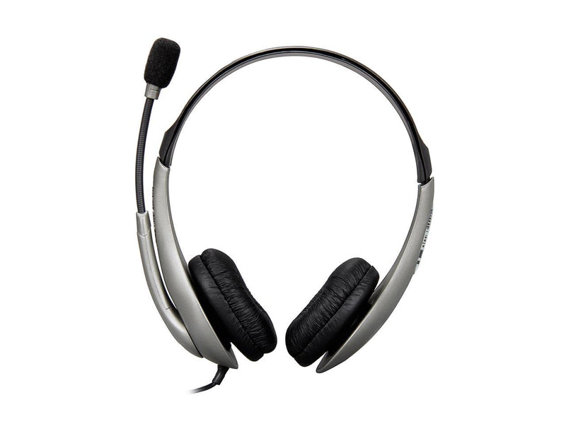 Cyber Acoustics AC851B USB Connector Circumaural Stereo Headset & Boom Mic