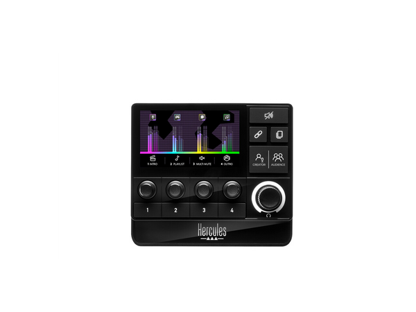 Hercules Stream 200 XLR, Pro Audio Mixer for Advanced Content Creators,