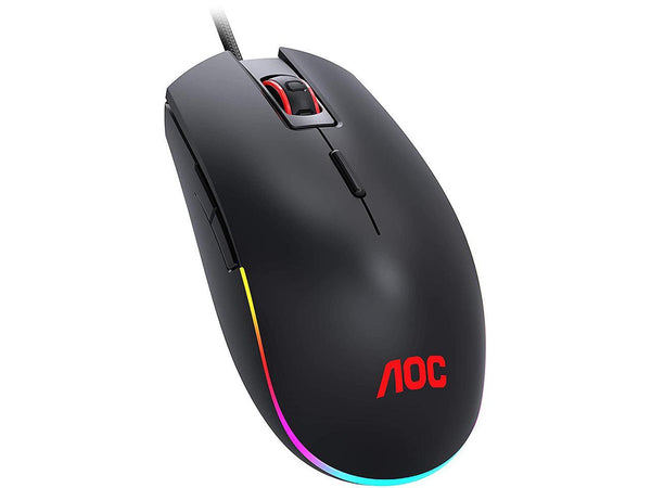 AOC RGB Gaming Mouse, NVIDIA Reflex Analyzer Compatible, Low Input Lag, OMRON