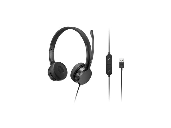 Lenovo USB-A Wired Stereo On-Ear Headset 4XD1K18260