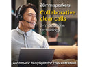 Jabra Evolve2 30 MS Wired Headset, USB-C, Mono, Black – Lightweight, Portable