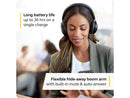 Jabra Evolve2 75 PC Wireless Headset with Charging Stand and 8-Mic Technology -