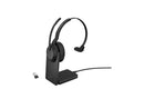 Jabra Evolve2 55 UC Headset - Mono - Wireless - Bluetooth - USB-A - 98.4 ft - 20