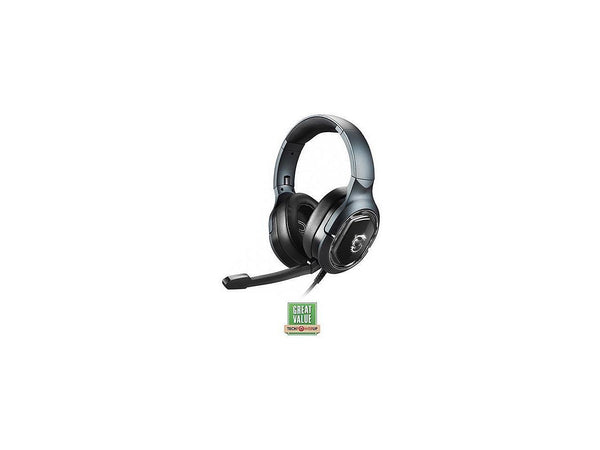 MSI Immerse GH50 Wired Gaming Headset, 7.1 Surround Sound, Foldable Metal