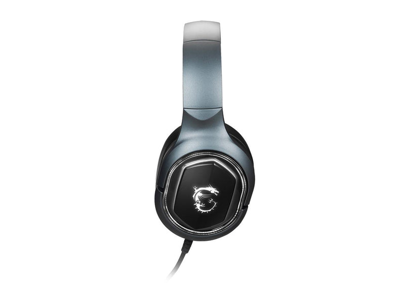 MSI Immerse GH50 Wired Gaming Headset, 7.1 Surround Sound, Foldable Metal