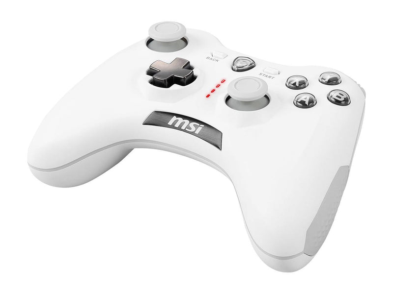 MSI Force GC30V2 White Wireless Gaming Controller, Dual Vibration Motors
