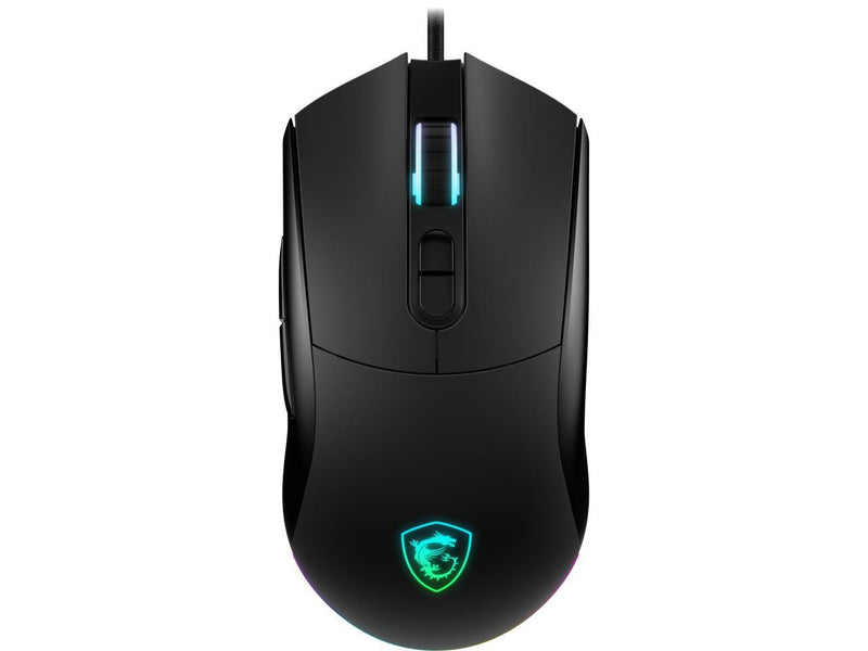 MSI Forge GM320 Gaming Mouse - Up to 12,800 DPI, 6 DPI presets, 1KHz Report