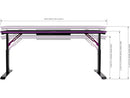 Cooler Master GD160 PC Gaming Desk, Gaming Table, Black, Purple