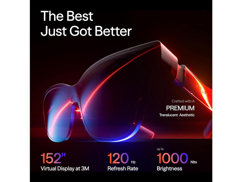 VITURE Luma Pro XR Glasses — 152” 1200p Ultra Sharp Display, 1000 Nits, 52° FOV,