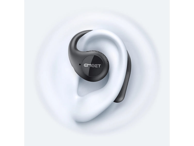 eMeet AirFlow Open-Ear Headphone - Black   EMO1BB-LD