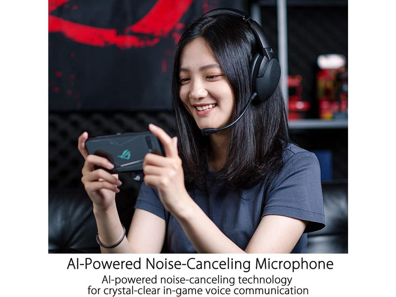 ASUS ROG Strix Go 2.4 Wireless Gaming Headset with USB-C 2.4 GHz Adapter | Ai
