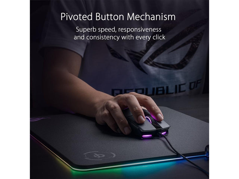 ASUS Optical Gaming Mouse Strix Impact II | 6200 DPI Sensor, 220 IPS |