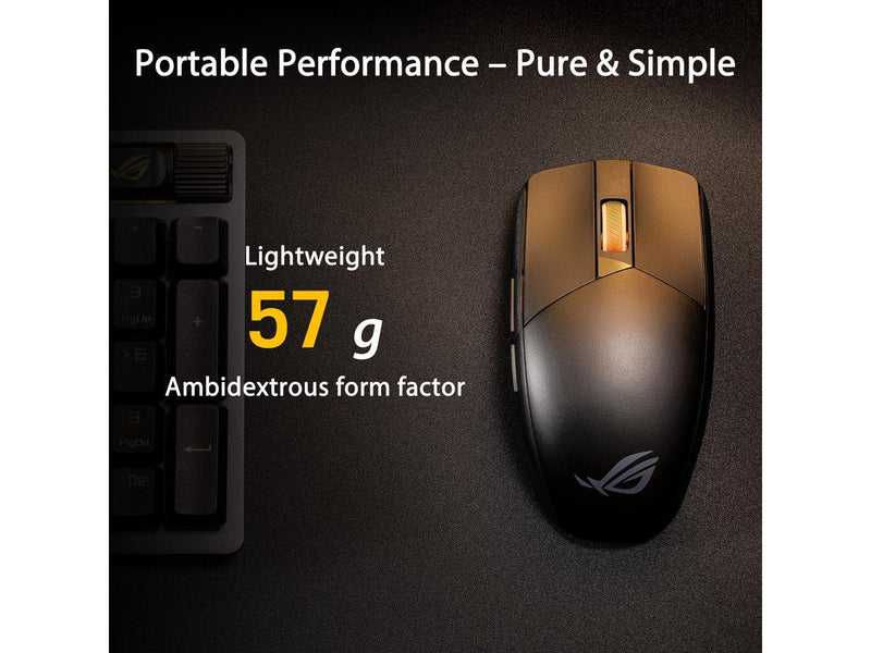 Asus ROG Strix Impact III Wireless Gaming Mouse, 57 G Lightweight, 36K DPI