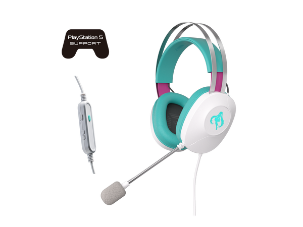 ASUS TUF GAMING H1 GEN II HATSUNE MIKU EDITION, Wired Gaming Headset with 40 mm