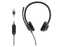 Cisco Headset 322 Wired Dual On-Ear - USB-A - Carbon Black HS-W-322-C-USB
