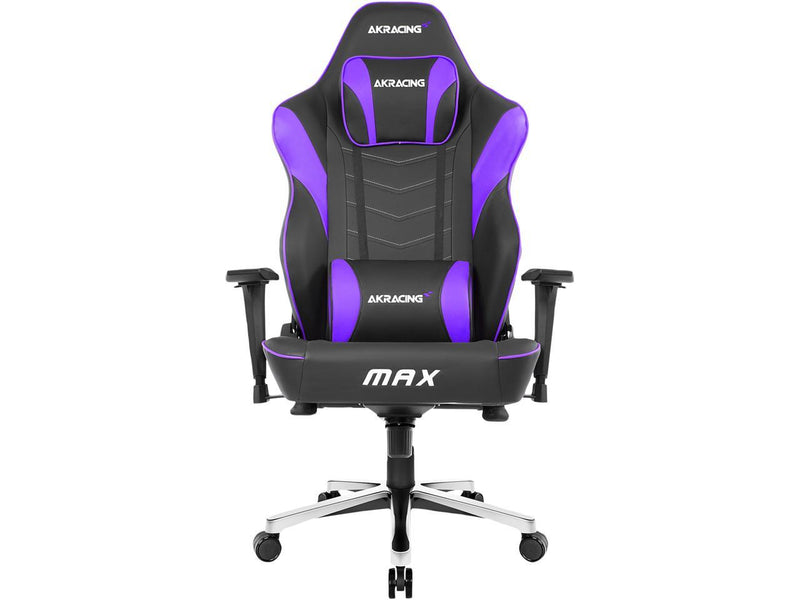 AKRacing Master Series MAX PU Leather Gaming Chair, 4D Adjustable Armrests, 180
