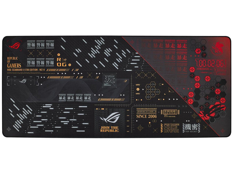 ASUS ROG Scabbard II EVA Edition Extended Gaming Mouse Pad, Protective Nano