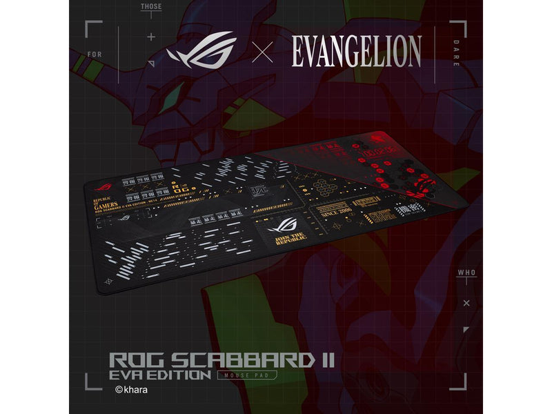 ASUS ROG Scabbard II EVA Edition Extended Gaming Mouse Pad, Protective Nano