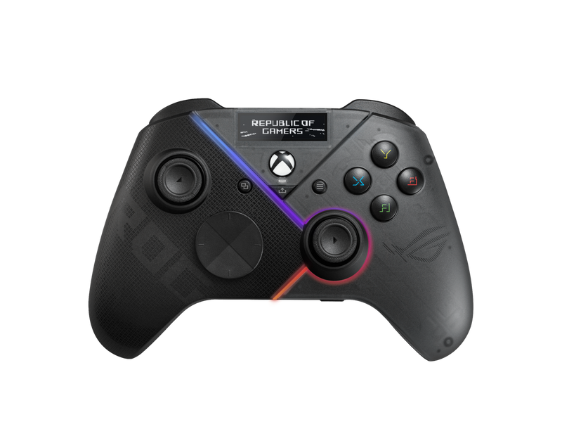 ASUS ROG Raikiri Pro gaming controller, OLED display, tri-mode connectivity,