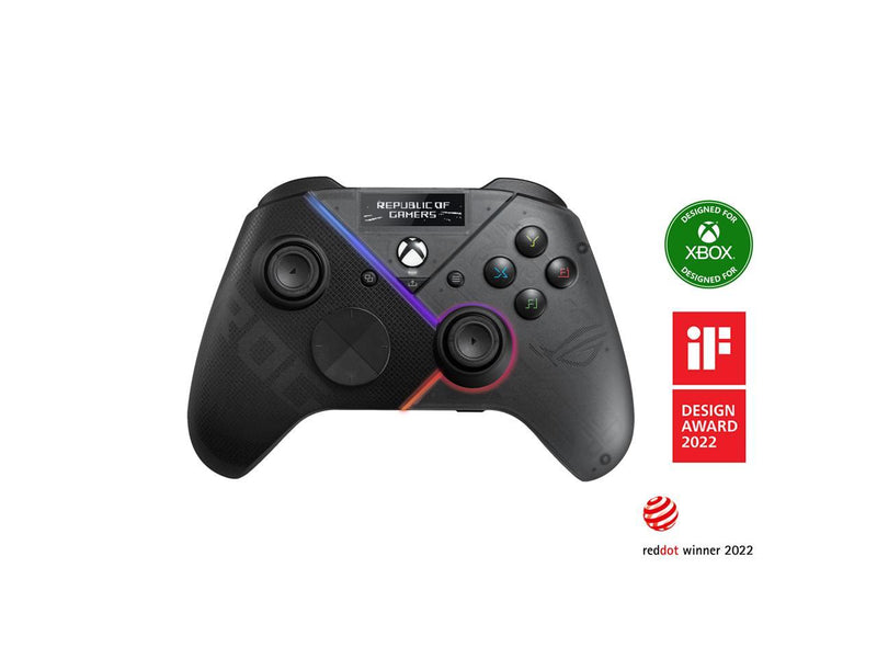ASUS ROG Raikiri Pro gaming controller, OLED display, tri-mode connectivity,