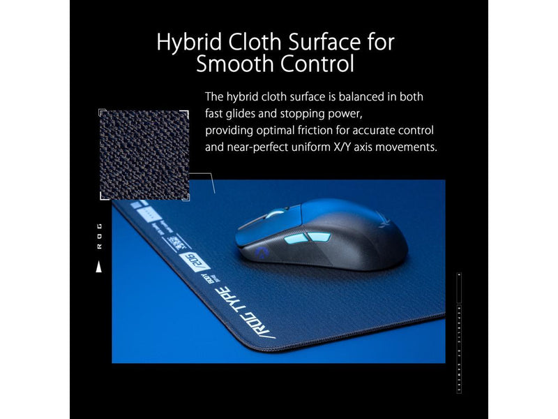 ASUS ROG Hone Ace XXL Gaming Mouse Pad, High-density memory foam base, Hybrid