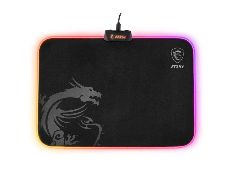 MSI AGILITY GD60 (RGB) Mouse Pad, 15" x 11", Micro-Textile Surface, Natural