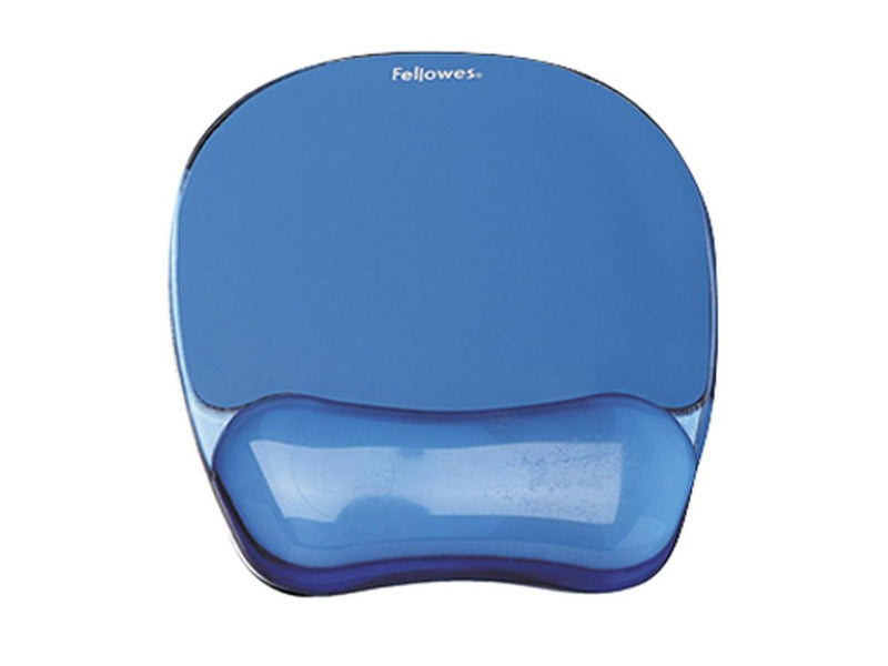 Fellowes 91141 Blue Crystal Msepad/Wrist Rest