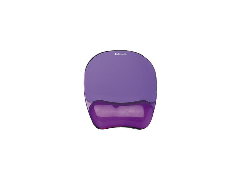 Fellowes 91441 Gel Crystals Mousepad/Wrist Rest - Purple