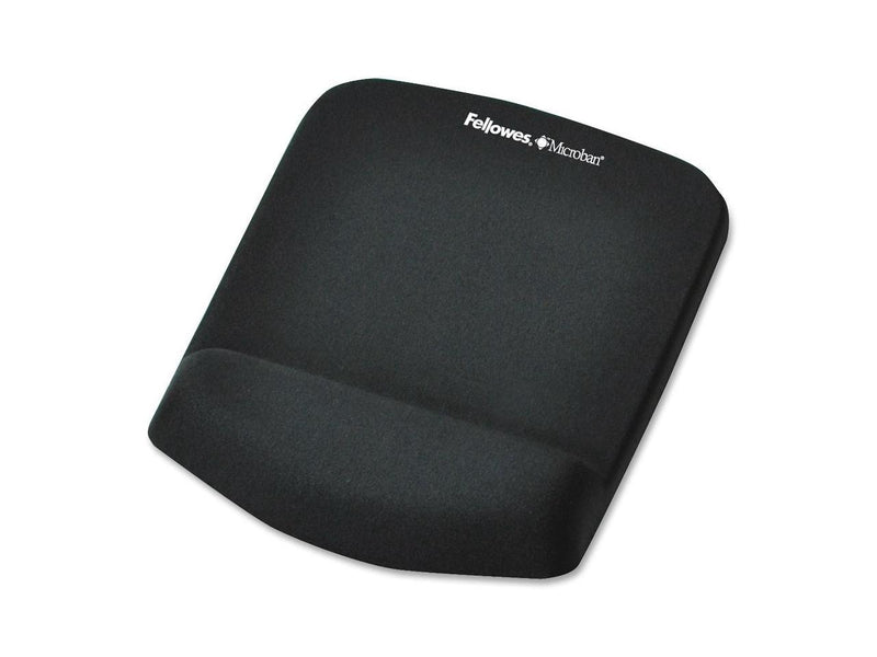 Fellowes PlushTouch Mouse Pad/Wrist Rest with FoamFusion Technology - Black